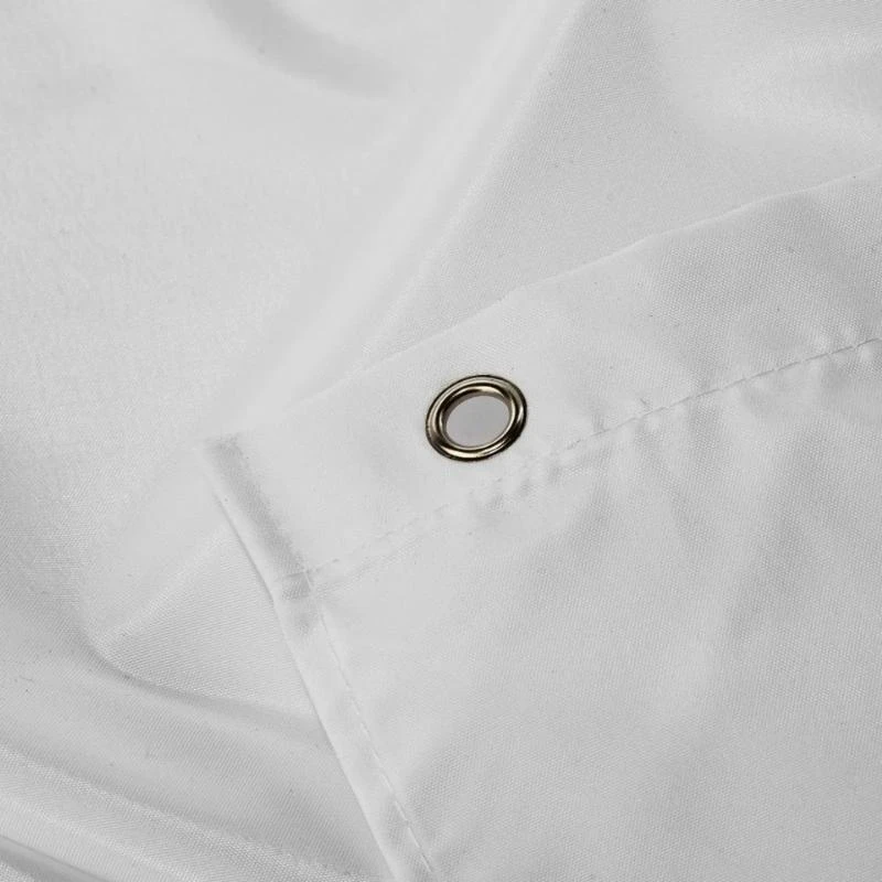 Croydex White Plain Shower Curtain 6 Croydex White Plain Shower Curtain - Image 4