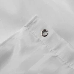 Croydex Woven Stripe Shower Curtain - White -Home Bathroom croydex woven stripe shower curtain white af286122 3