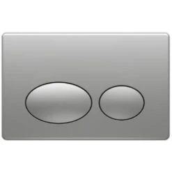 Fluidmaster T-Series Tactile Dual Flush ABS Plate - Matt Chrome