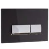 Fluidmaster T-Series Vivente Dual Flush Glass Plate - Black -Home Bathroom fluidmaster vivente dual flush glass plate black p54 0001 0240