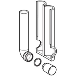 Geberit 56mm Insulated Flush Bend Set - Black 7 Geberit 56mm Insulated Flush Bend Set - Black -Home Bathroom geberit 56mm insulated flush bend set black 119.652.16.1 2