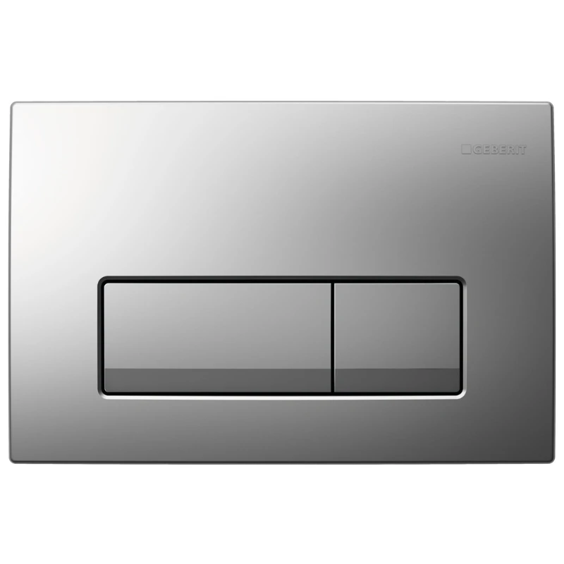 Geberit Delta50 Dual Flush Plate - Matt Chrome 3 Geberit Delta50 Dual Flush Plate - Matt Chrome