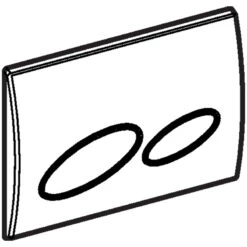 Geberit Kappa20 Dual Flush Plate - Matt Chrome -Home Bathroom geberit kappa20 dual flush plate matt chrome 115.228.46.1 3