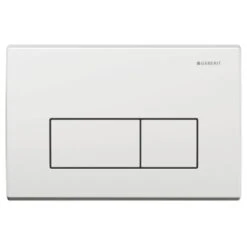 Geberit Kappa50 Dual Flush Plate - Alpine White