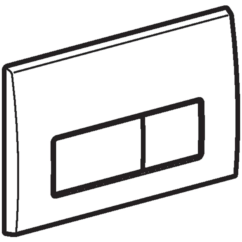 Geberit Kappa50 Dual Flush Plate - Alpine White 6 Geberit Kappa50 Dual Flush Plate - Alpine White - Image 4