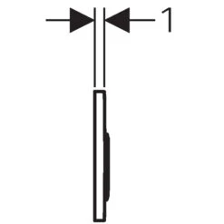 Geberit Omega 20 Dual Flush Plate - White/bright Chrome -Home Bathroom geberit omega 20 dual flush plate white bright chrome 115.085.kj .1 2