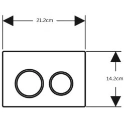 Geberit Omega20 Dual Flush Plate - Chrome -Home Bathroom geberit omega20 dual flush plate chrome 115.085.jq .1 2