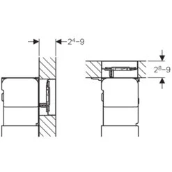 Geberit Omega60 Dual Flush Plate - White Glass -Home Bathroom geberit omega60 dual flush plate white glass 115.081.si .1 2