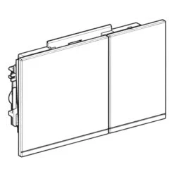 Geberit Omega60 Flush Plate - Umber Glass