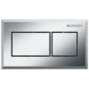 Geberit Pneumatic Dual Flush Plate - Brushed Chrome -Home Bathroom geberit pneumatic dual flush plate brushed chrome 115.932.gh .1