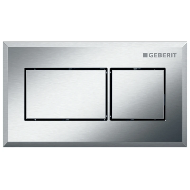 Geberit Pneumatic Dual Flush Plate - Brushed Chrome 3 Geberit Pneumatic Dual Flush Plate - Brushed Chrome