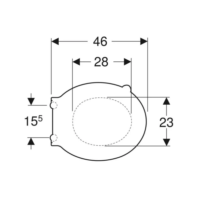 Geberit Selnova Comfort Toilet Seat - Carmine Red 4 Geberit Selnova Comfort Toilet Seat - Carmine Red - Image 2