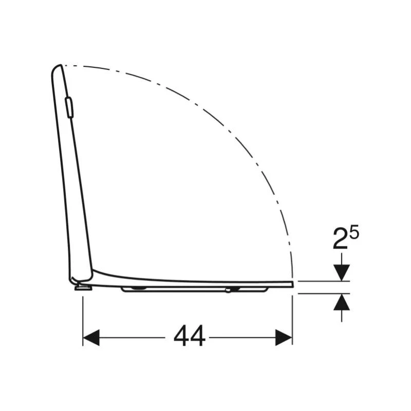 Geberit Selnova Comfort Toilet Seat - Carmine Red 5 Geberit Selnova Comfort Toilet Seat - Carmine Red - Image 3