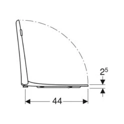 Geberit Selnova Comfort Toilet Seat - White -Home Bathroom geberit selnova comfort toilet seat white 500.133.00.1 2