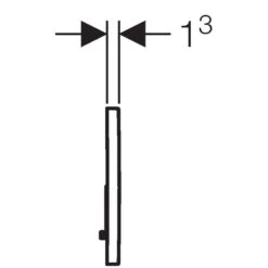 Geberit Sigma01 Dual Flush Plate - Jet Black -Home Bathroom geberit sigma01 dual flush plate jet black 115.770.dw .5 2