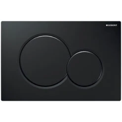 Geberit Sigma01 Dual Flush Plate - Jet Black