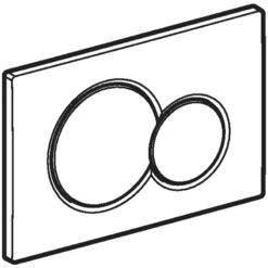 Geberit Sigma01 Dual Flush Plate - Jet Black -Home Bathroom geberit sigma01 dual flush plate jet black 115.770.dw .5 3