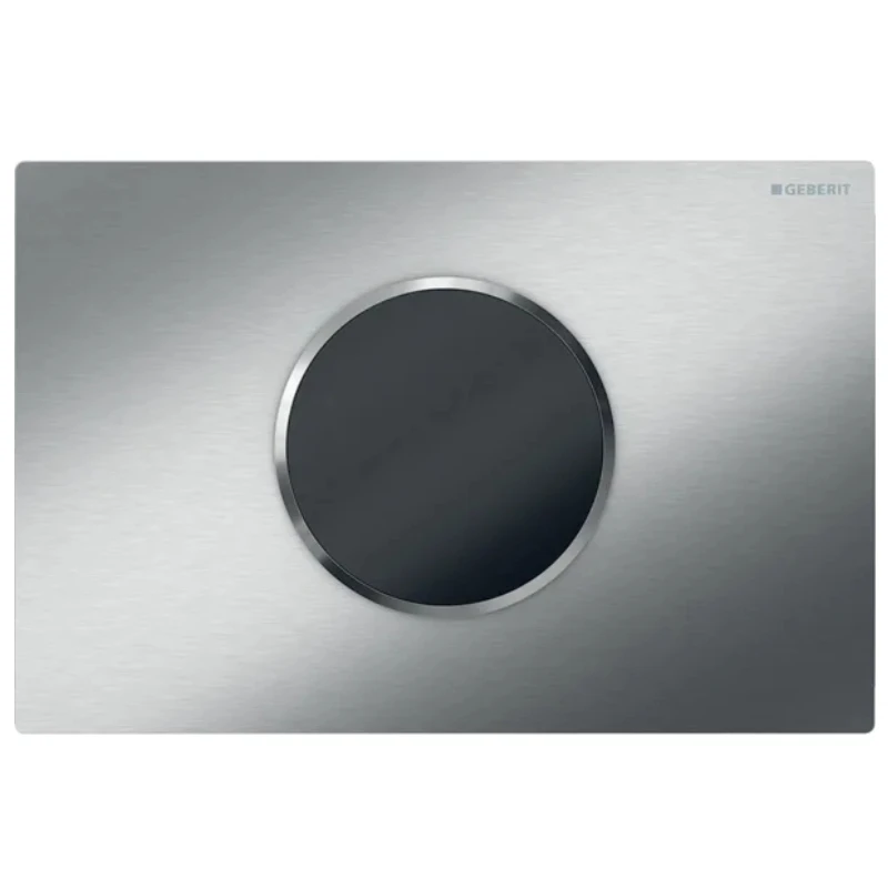 Geberit Sigma10 Automatic/Touchless Dual Flush Plate - Battery Operation - Brushed Chrome 3 Geberit Sigma10 Automatic/Touchless Dual Flush Plate - Battery Operation - Brushed Chrome