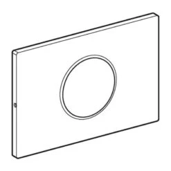 Geberit Sigma10 Flush Plate - White/matt Chrome