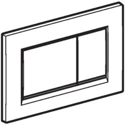 Geberit Sigma30 Dual Flush Plate - Black/brushed Chrome -Home Bathroom geberit sigma30 dual flush plate black brushed chrome 115.883.km .1 3