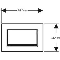 Geberit Sigma30 Stop-And-Go Flush Plate - Matt Black / Chrome 5 Geberit Sigma30 Stop-And-Go Flush Plate - Matt Black / Chrome -Home Bathroom geberit sigma30 stop and go flush plate matt black chrome 115.893.14.1 1