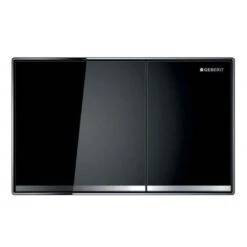 Geberit Sigma60 Dual Flush Plate - Glass/black
