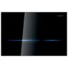 Geberit Sigma80 Electronic Touchless Dual Flush Plate - Mains Operation - Black / Glass -Home Bathroom geberit sigma80 electronic touchless dual flush plate mains operation black glass 116.090.sg .6