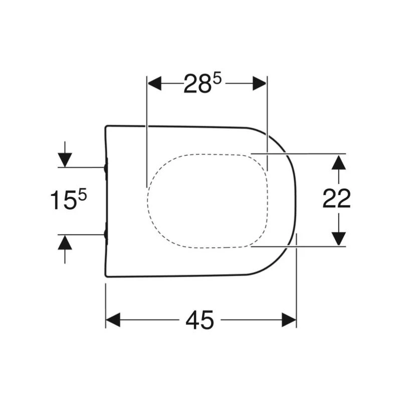 Geberit Smyle Angular Edge Toilet Seat - White 4 Geberit Smyle Angular Edge Toilet Seat - White - Image 2