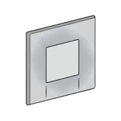 Geberit Tango Pneumatic Urinal Flush Plate - Chrome