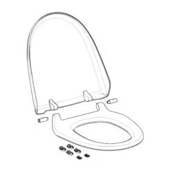 Geberit Toilet Seat For AquaClean 800+ - White Alpine
