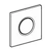 Geberit Type 01 Pneumatic Urinal Flush Plate - Matt Chrome -Home Bathroom geberit type 01 pneumatic urinal flush plate matt chrome 242.811.46.1