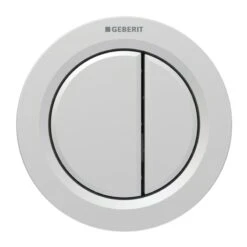 Geberit Type 01 Pnuematic Dual Flush Button - Matt Chrome