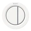 Geberit Type 01 Pnuematic Dual Flush Button - White 1 Geberit Type 01 Pnuematic Dual Flush Button - White -Home Bathroom geberit type 01 pnuematic dual flush button white 116.050.11.1