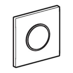 Geberit Type 10 Pneumatic Urinal Flush Plate - Stainless Steel