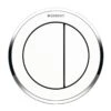 Geberit Type 10 Pnuematic Dual Flush Button - Furniture Actuator - White / Gloss Chrome -Home Bathroom geberit type 10 pnuematic dual flush button furniture actuator white gloss chrome 116.057.kj .1