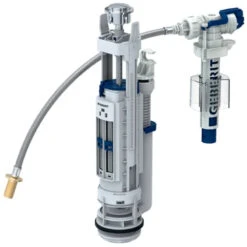 Geberit Type 290-380 Dual Flush Valve - 3/8" Brass Inlet Nipple