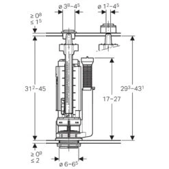Geberit Type 290 Dual Flush Valve 7 Geberit Type 290 Dual Flush Valve -Home Bathroom geberit type 290 dual flush valve 282.350.21.2 1
