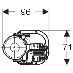 Geberit Type 360 Fill Valve Bottom Connection (1/2" Plastic) 8 Geberit Type 360 Fill Valve Bottom Connection (1/2" Plastic) -Home Bathroom geberit type 360 filling valve bottom connection 1 2 plastic 281.206.00.1 2