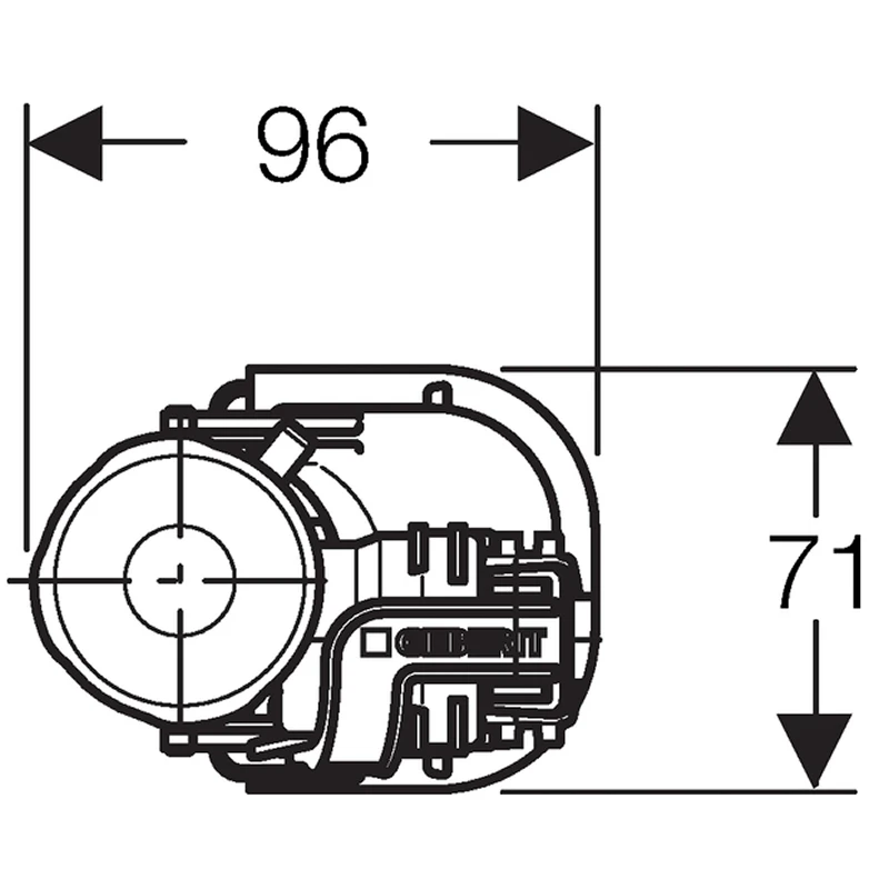 Geberit Type 360 Fill Valve Bottom Connection (1/2" Plastic) 5 Geberit Type 360 Fill Valve Bottom Connection (1/2" Plastic) - Image 3