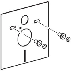 Geberit WC Acoustic Insulation Set -Home Bathroom geberit wc acoustic insulation set 156.050.00.1 3
