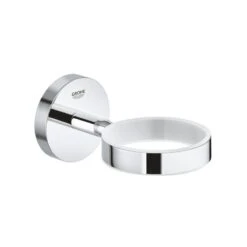 Grohe Bau Cosmopolitan Glass/Soap Dish Holder - Chrome