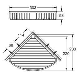 Grohe Bau Cosmopolitan Soap Wire Basket - Large - Chrome -Home Bathroom grohe bau cosmopolitan soap wire basket chrome 40663001 1