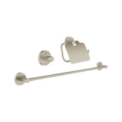 Grohe Essentials 3-in-1 Guest Bathroom Accessories Set - Brushed Nickel