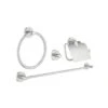 Grohe Essentials 4-in-1 Master Bathroom Acessories Set - Supersteel -Home Bathroom grohe essentials 4 in 1 master bathroom acessories set supersteel 40776dc1