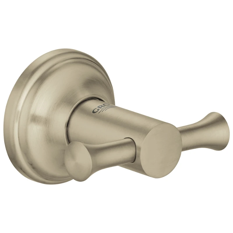 Grohe Essentials Authentic Robe Hook - Brushed Nickel 3 Grohe Essentials Authentic Robe Hook - Brushed Nickel