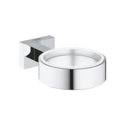 Grohe Essentials Cube Glass/Soap Dish Holder - Chrome
