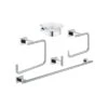 Grohe Essentials Cube Master Bathroom Accesories Set 5-in-1 - Chrome -Home Bathroom grohe essentials cube master bathroom accesories set 5 in 1 chrome 40758001