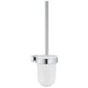 Grohe Essentials Cube Toilet Brush Set - Chrome -Home Bathroom grohe essentials cube toilet brush set chrome 40513001