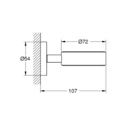 Grohe Essentials Glass/Soap Dish Holder - Hard Graphite -Home Bathroom grohe essentials glass soap dish holder hard graphite 40369a01 2