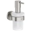 Grohe Essentials Soap Dispenser With Holder - Supersteel 1 Grohe Essentials Soap Dispenser With Holder - Supersteel -Home Bathroom grohe essentials soap dispenser with holder supersteel 40448dc1